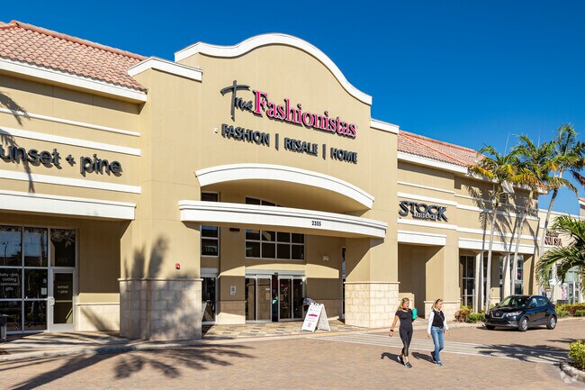 The Shoppes at Vanderbilt offer lots of retail choices near Emerald Lakes.