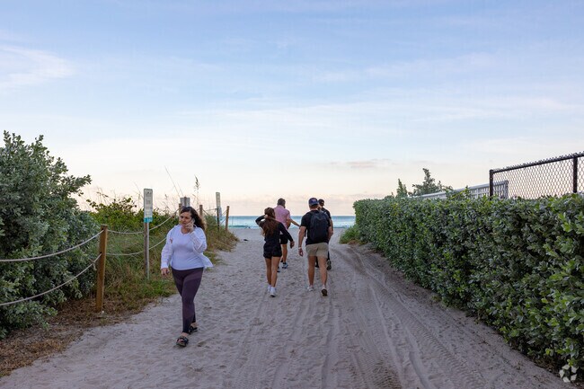 Take a relaxing walk to the beach and enjoy the Florida weather.