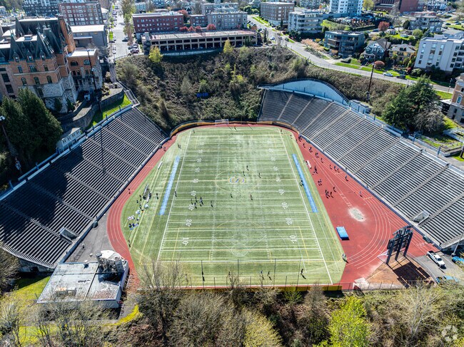 Stadium High School in downtown Tacoma lives up to its name with it's professional stadium.