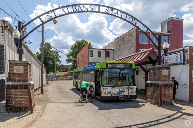 Jefferson locals connect to regional public travel at the St.Albans Station.