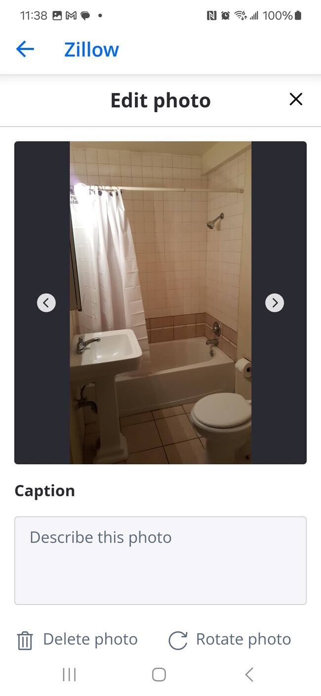 FULL BATHROOM... WITH MEDICINE CABINET AND SHELVES FOR TOWELS.