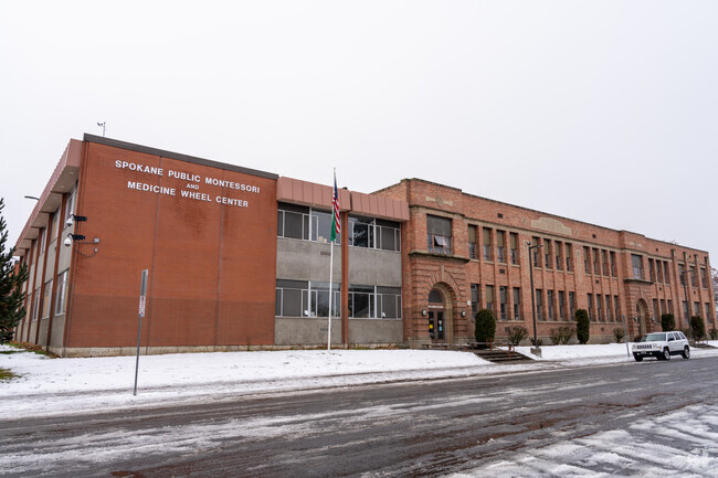Spokane Public Montessori School sits about 10 minutes from downtown Spokane.