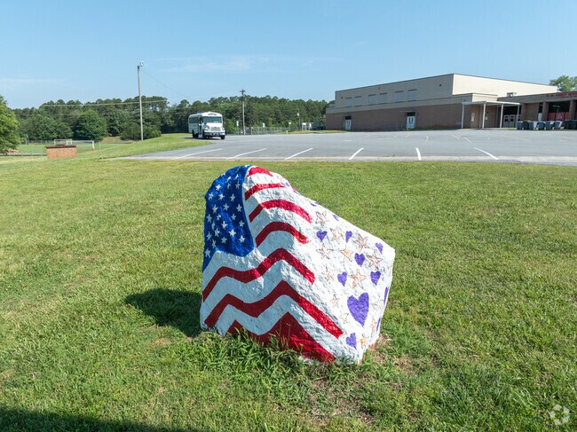 The spirit rock at Harry M Arndt Middle is a great place to show school spirit.