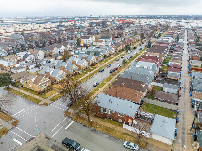 Brighton Park Neighborhood Aerial Residential
