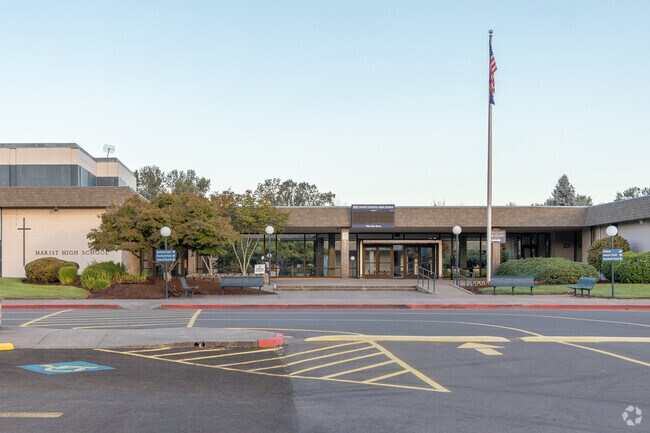 Marist Catholic School is a top-ranked private high school in the Cal Young neighborhood