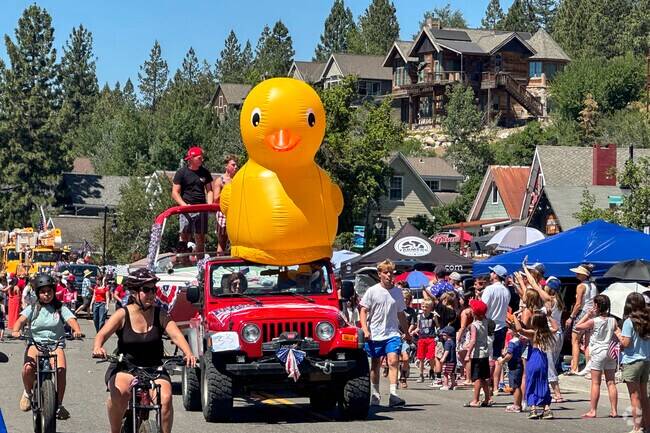 You never know what will be on floats at the Truckee 4th of July Parade.
