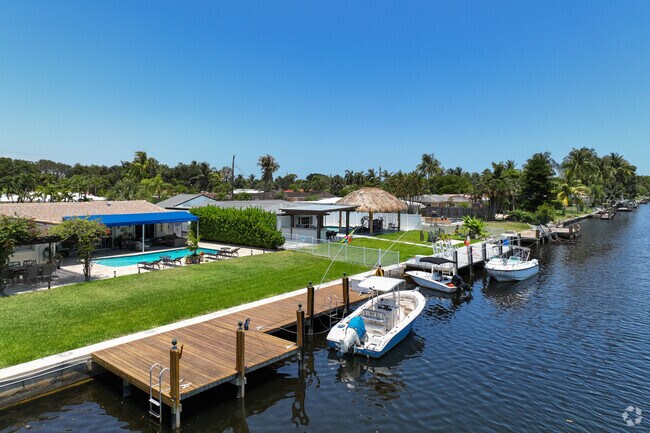 Docks are a common amenity when you live in Boulevard Park Isles.