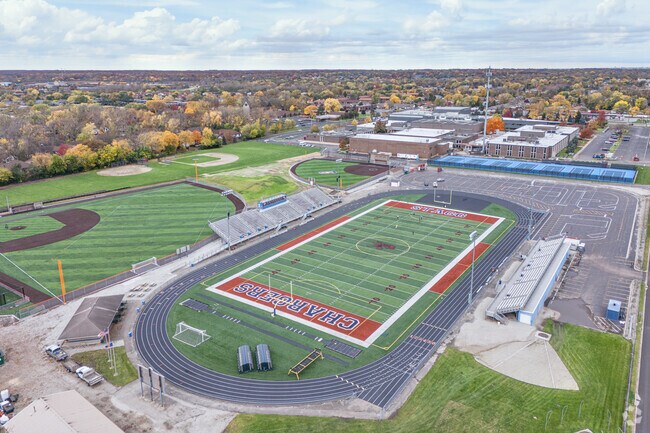 Amos Alonzo Stagg High School serves grades 9-12.