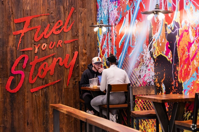 Stop in at Black Rock Coffee Bar for a drink with friends in Grogan's Forest.