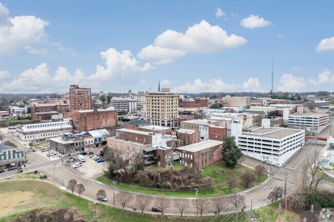 Downtown Vicksburg offers local shops, restaurants, and views of the Mississippi River.