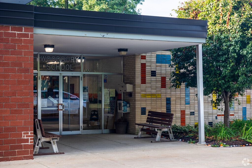 W W Woodbury Elementary School scores an overall B+ grade according to Niche.