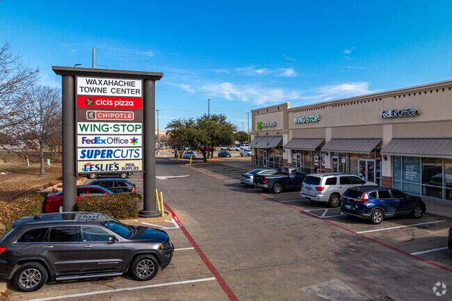 The Waxahachie Town Center offers various retail options for its residents.