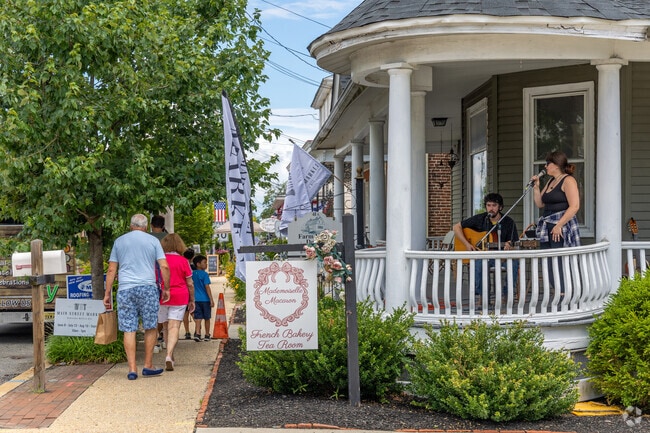 Live music is played for visitors to enjoy while they shop at Mullica Hill's Main Street Market.