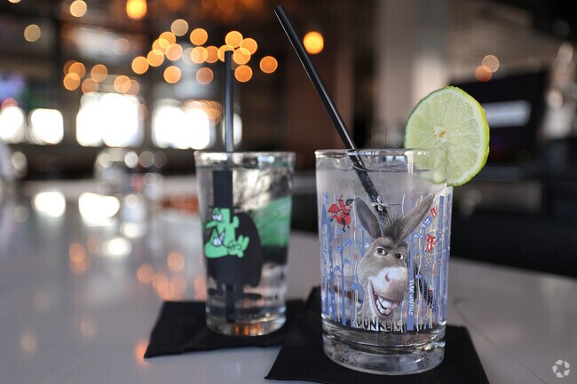 Fun character glasses are a staple at  Public Kitchen in Reading.