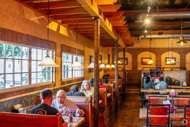 Toppers Pizza is a local hotspot to grab a pie with family.