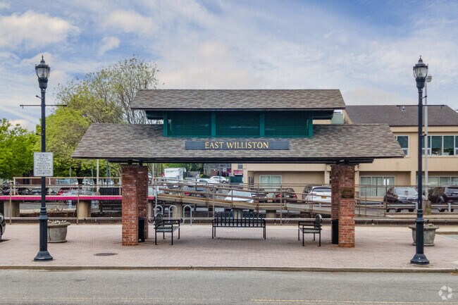East Williston has its own stop on the Long Island Railroad getting commuters to New York City in minutes.