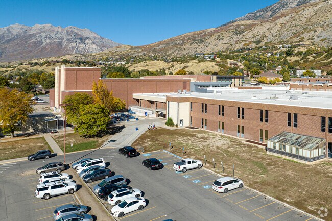 Timpview High School serves students in the Wasatch neighborhood.