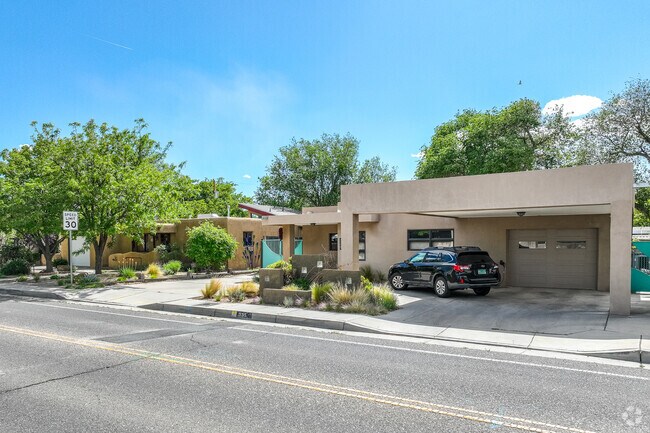 Residential properties within Highland Business are generally concentrated north of Copper Avenue.