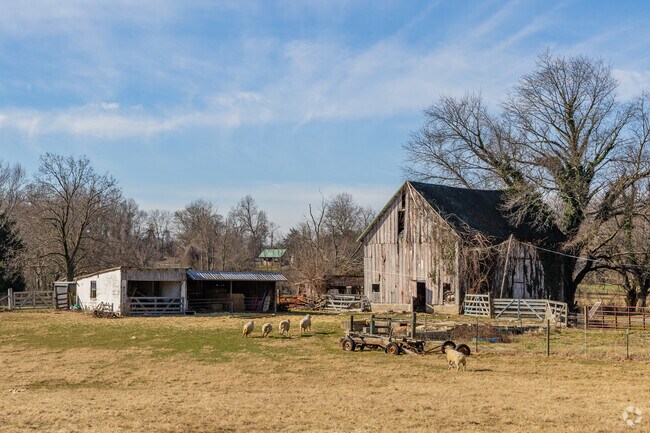Many farms dot the landscape of Lochearn, a former cattle town.