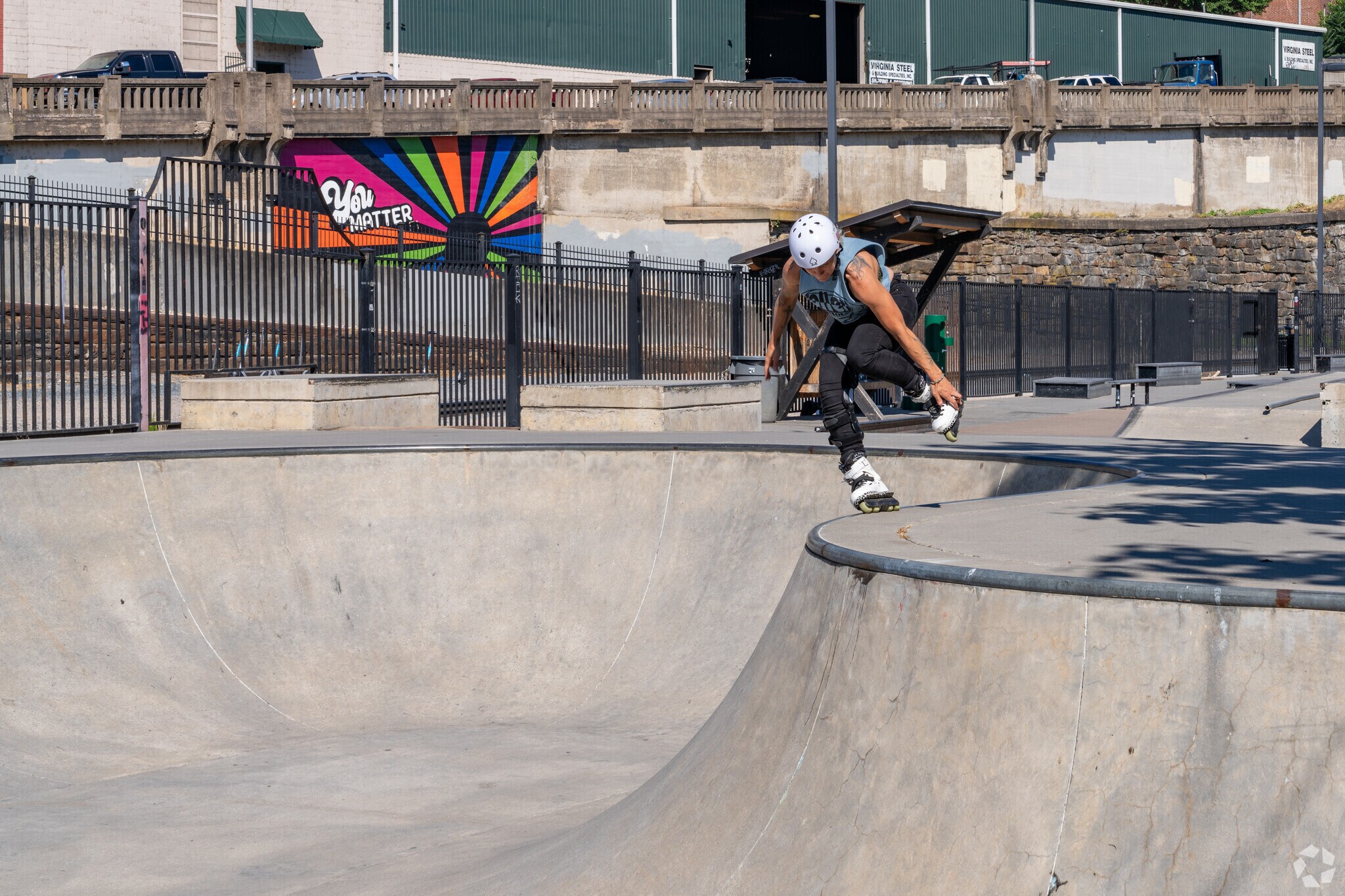 Head to Riverfront park where Diamond Hill residents can enjoy the skatepark.