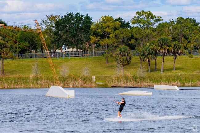 Wakeboarding is a popular sport at Shark Wake Park in Okeeheelee park  near Berkshire.