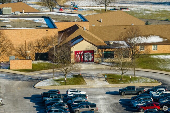 Randall Consolidated School houses public pre-K, elementary & middle school.