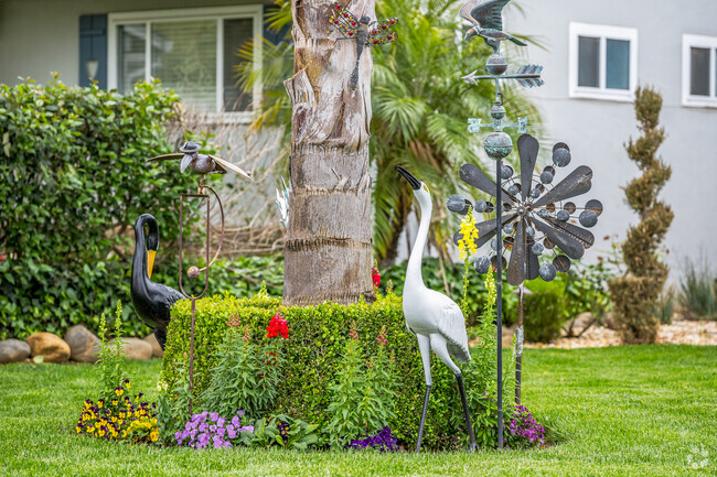 Some homes have ornamental decorations living up the community of Cordova Gardens.