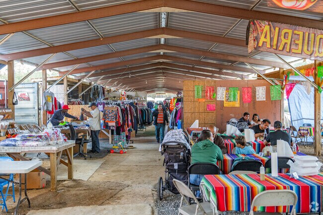 Landmark is home to the Pratt Road Flea market, an expansive outdoor market open every weekend.