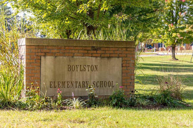 Boylston Elementary School's entrance sign welcomes students, parents and staff alike.