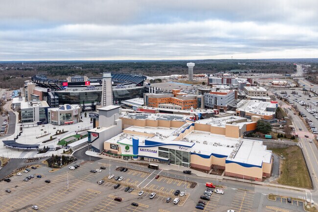 Just minutes from Norfolk, Patriot Place in Foxborough offers over 1.3 million square feet of shopping, dining, and entertainment adjacent to Gillette Stadium.