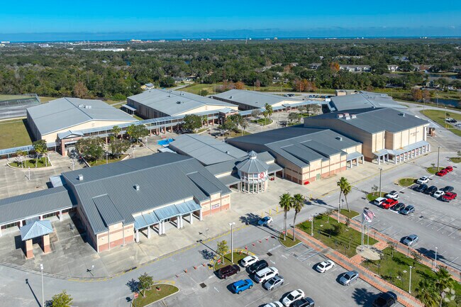 Public school students in grades 9-12 attend New Smyrna Beach High School.