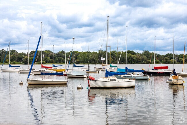 Lake Nokmois offers a boat launch and rental sailboats.