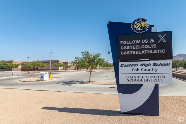 The state-of-the-art classrooms at Casteel High School, located near Chandler Heights Citrus, ensure students thrive in a modern learning environment.