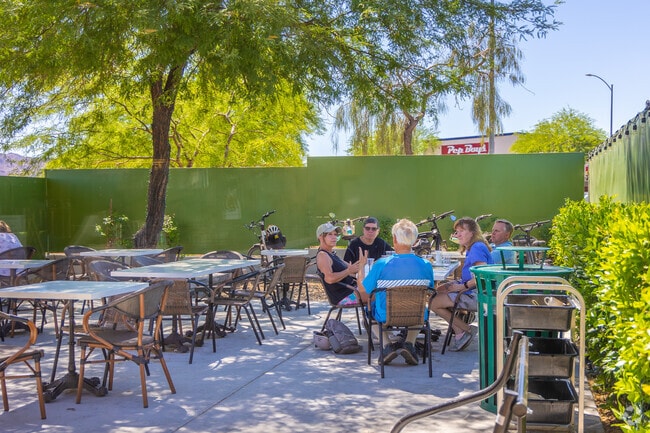Diners in Highland Hills can enjoy outdoor dining.