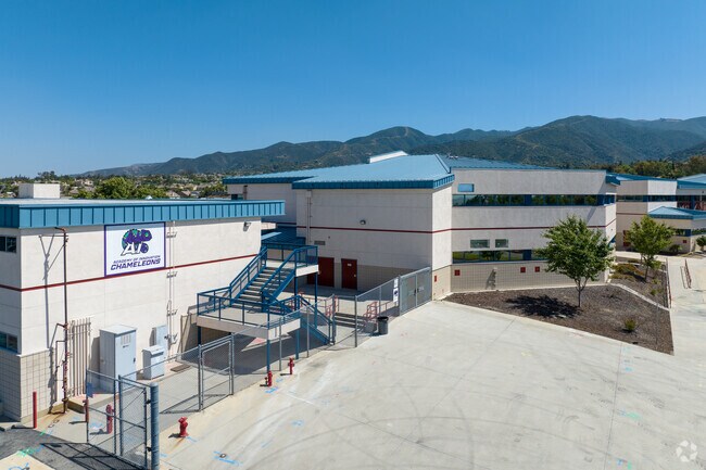 Back side of Citrus Hills Intermediate School in Corona.
