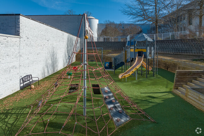 Annunciation Day School has extensive play areas for the kids.