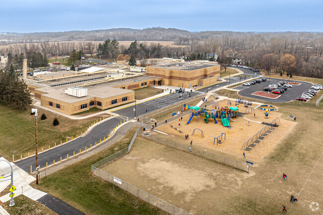 Turtle Lake Elementary offers a large playground for use during recess.