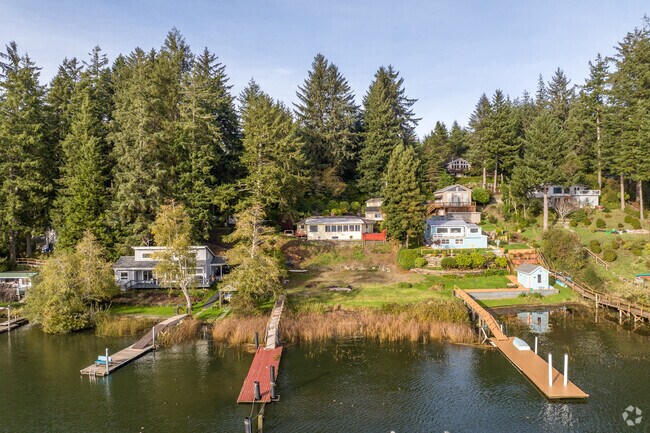 You can find lake front homes at many different price points in the Oregon Dunes area.