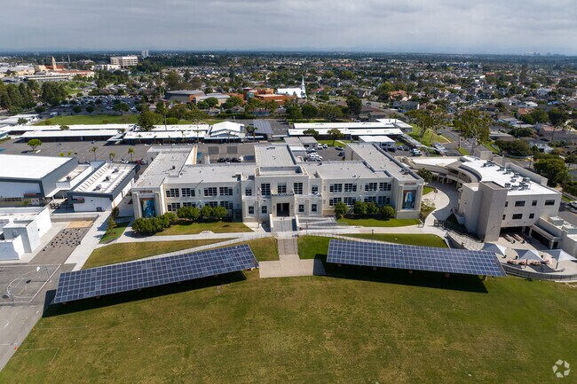 Dwyer Middle School 'emphasizes high academic instruction and values responsibility'.