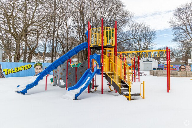 Local children have a playground at McLaughlin Community Park in Muskegon, Michigan.
