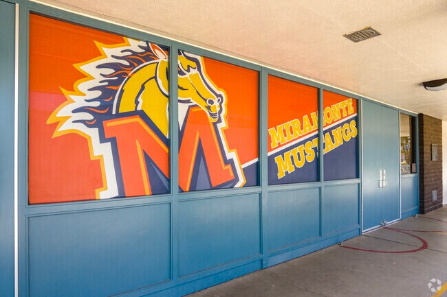Miramonte Elementary School is represented by The Mustangs.