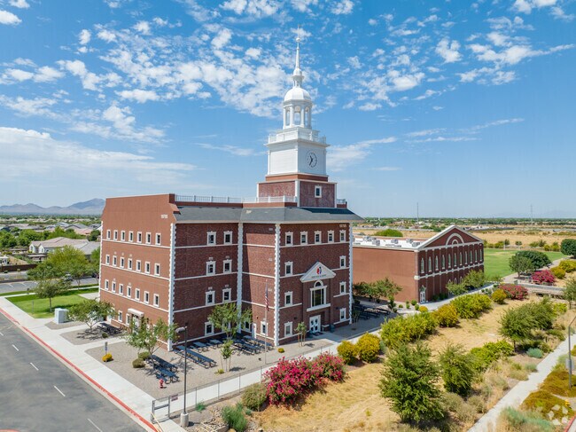 Heritage Academy serves students in grades 9-12.