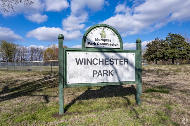 Signage for Winchester Park in Crosstown.