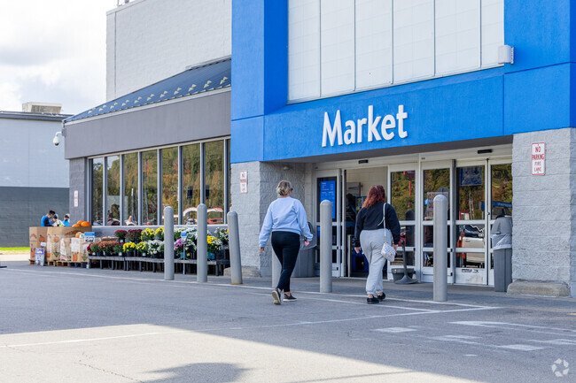 Walmart is one of several large box stores in the Burlington, OH neighborhood.