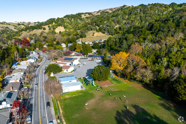 Soaring above Manor Elementary School, where learning takes flight.