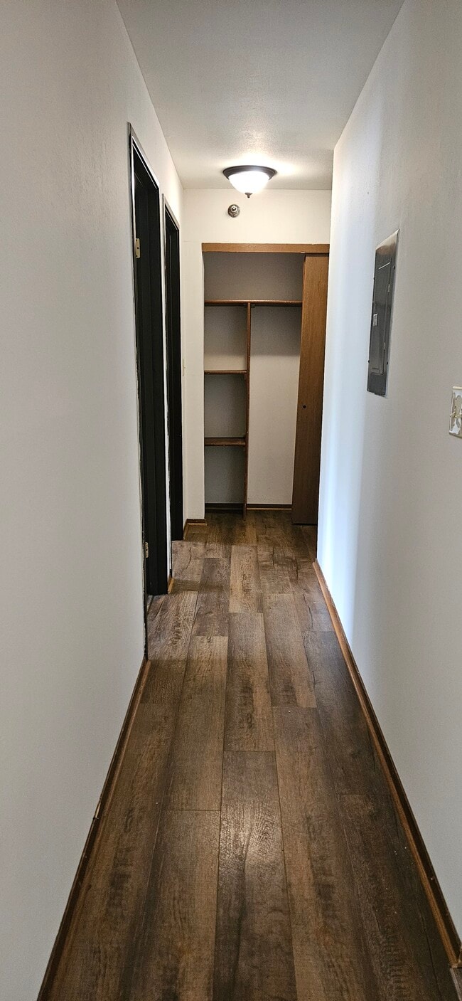 Hallway with Linen Closet