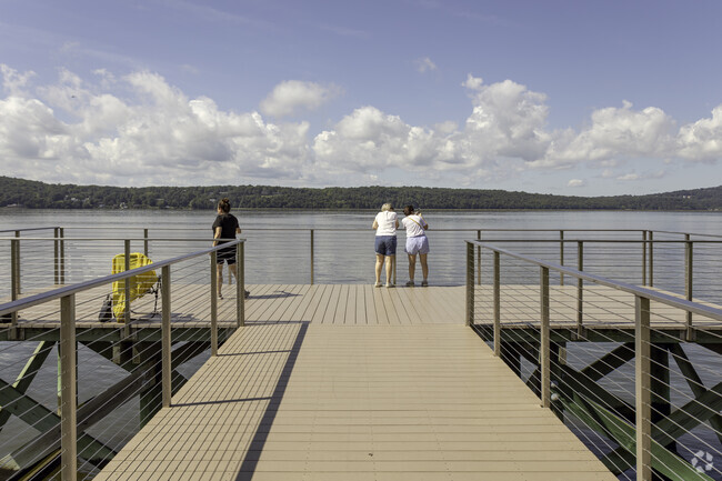 Residents love this pier whether it's fishing or enjoying the views in Dobbs Ferry.
