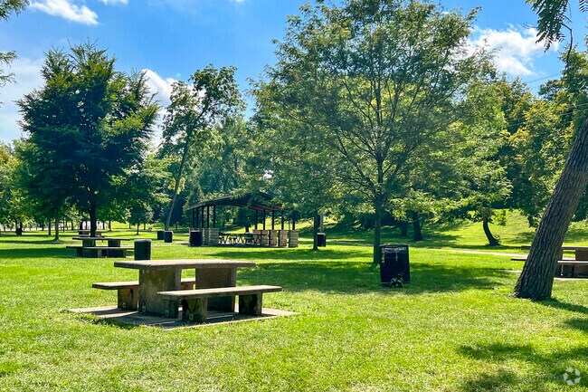 Nelson Park in Eastgate features an expansive picnic area perfect for family lunch gatherings.