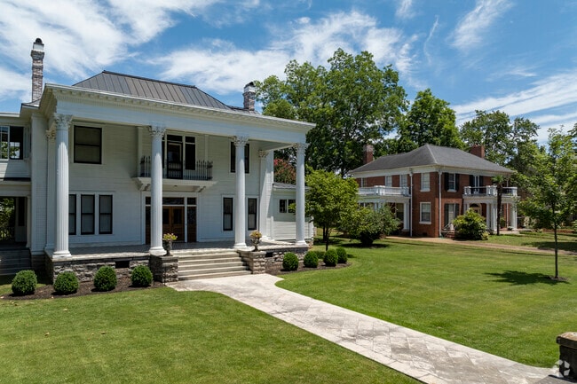 The Greek Revival style homes are larger and more expensive than other home styles in the area.