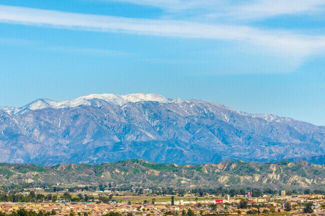During winter and early spring, Butterfield residents have views of the snow capped San Gorgonio Mountain.